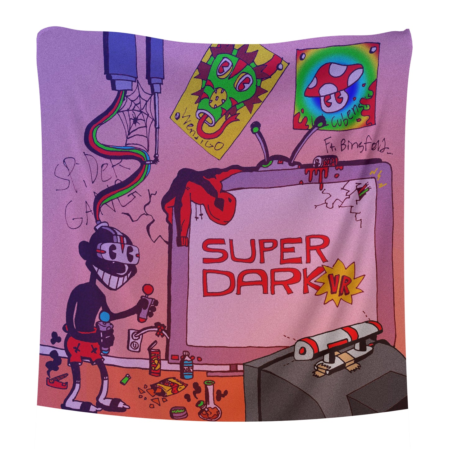 Super Dark VR Tapestry (3x3 ft)