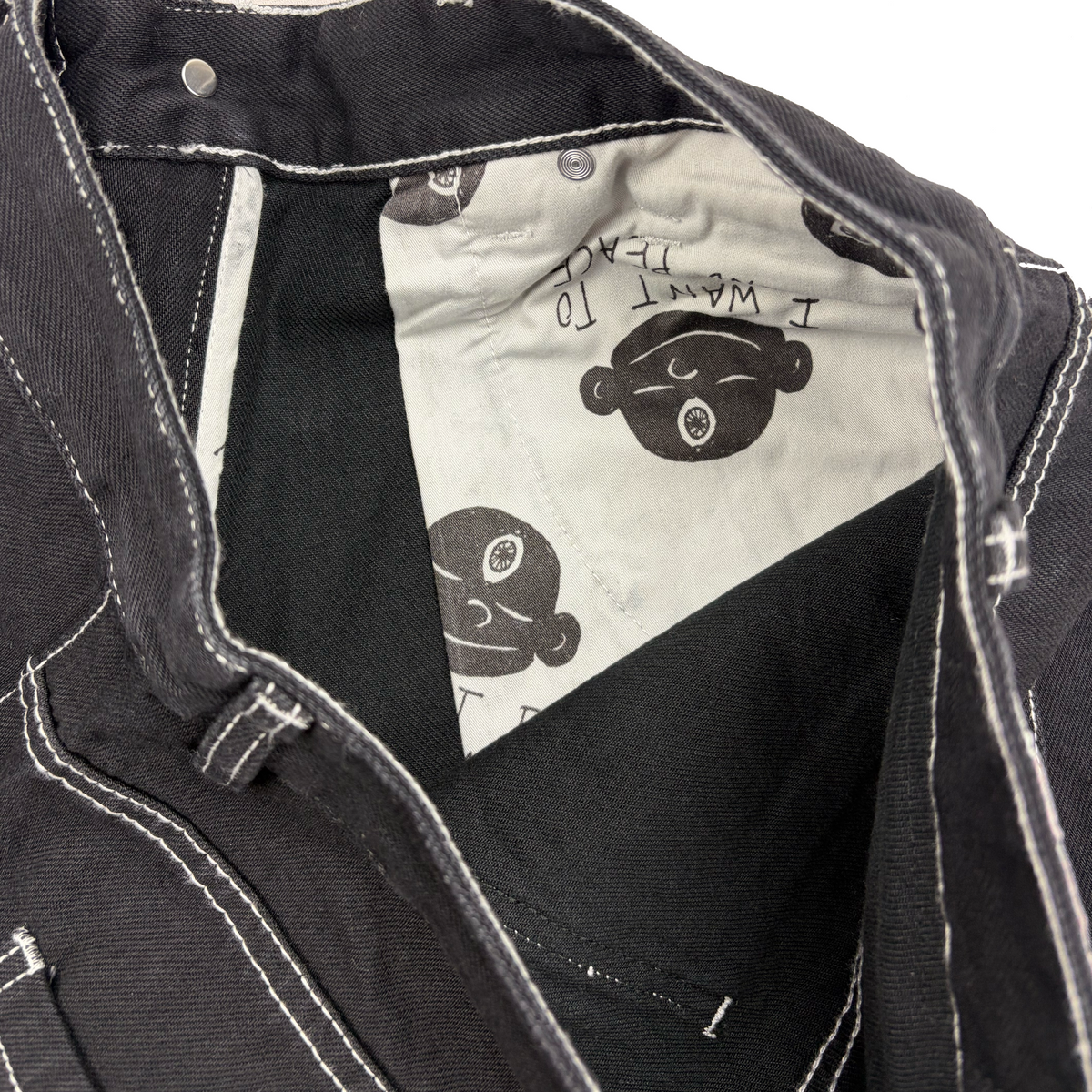 HAPPY BUDDHA JORTS (BLACK)