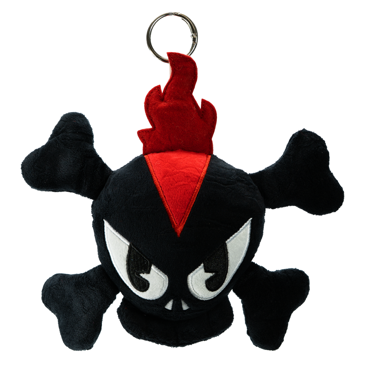 SKULL KEYCHAIN PLUSH (BLACK)