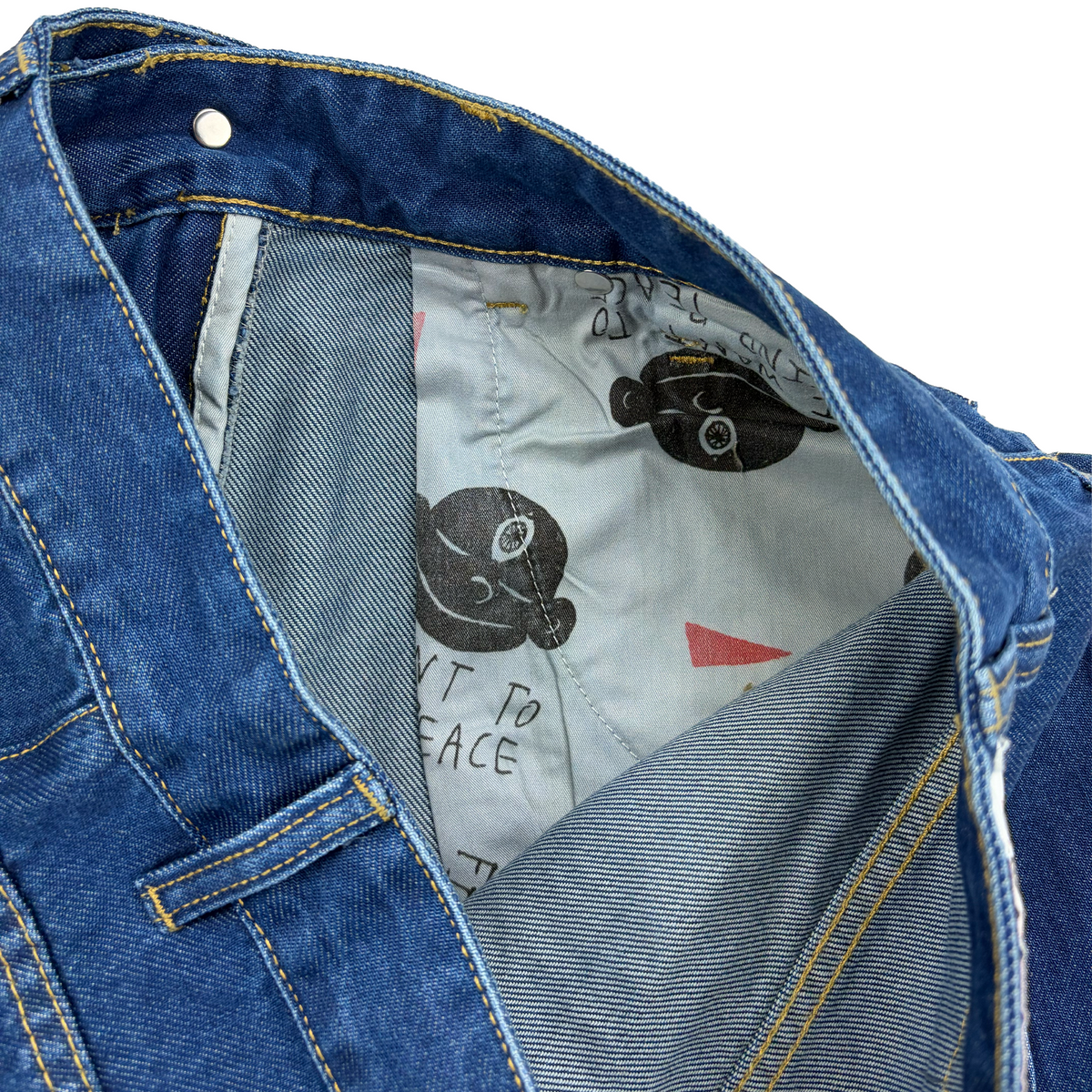 HAPPY BUDDHA JORTS (INDIGO)