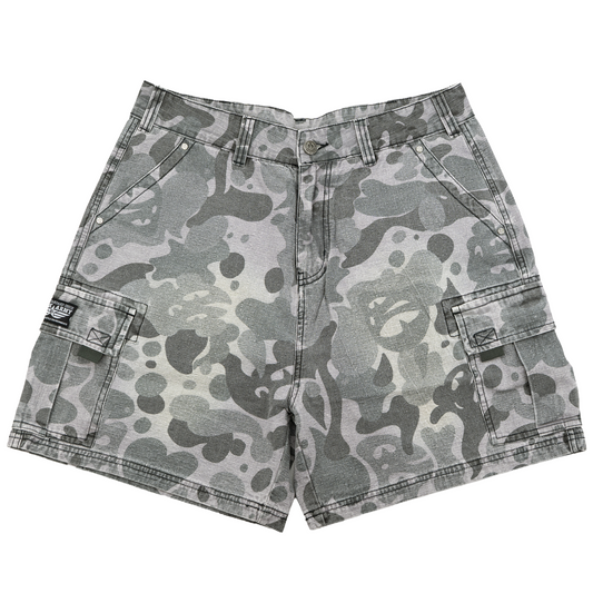CAMO CARGO SHORTS (BLACK)