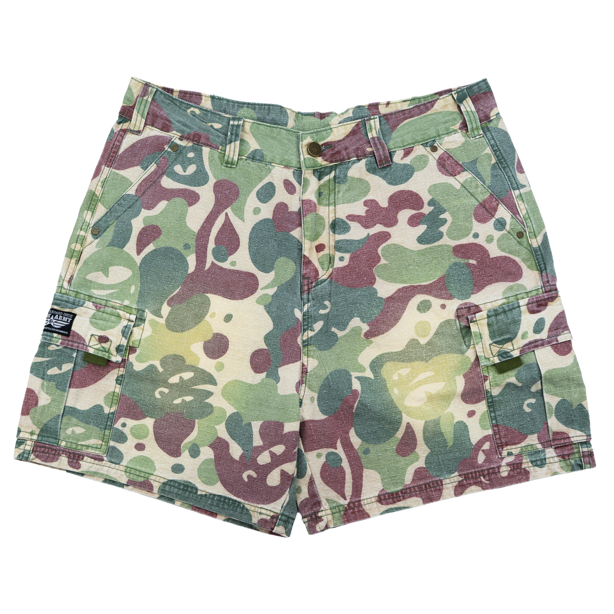 CAMO CARGO SHORTS (GREEN)