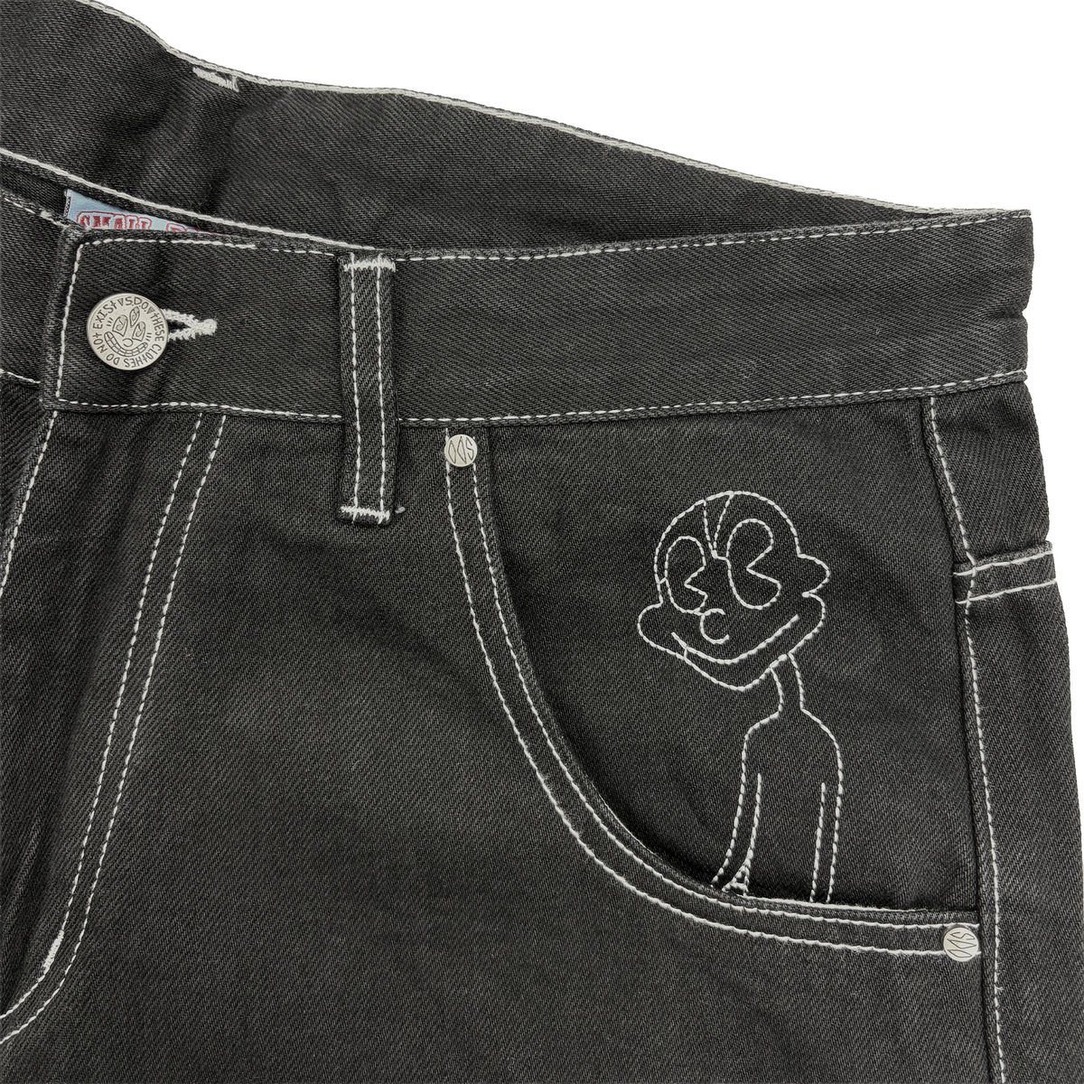 HAPPY BUDDHA JORTS (BLACK)