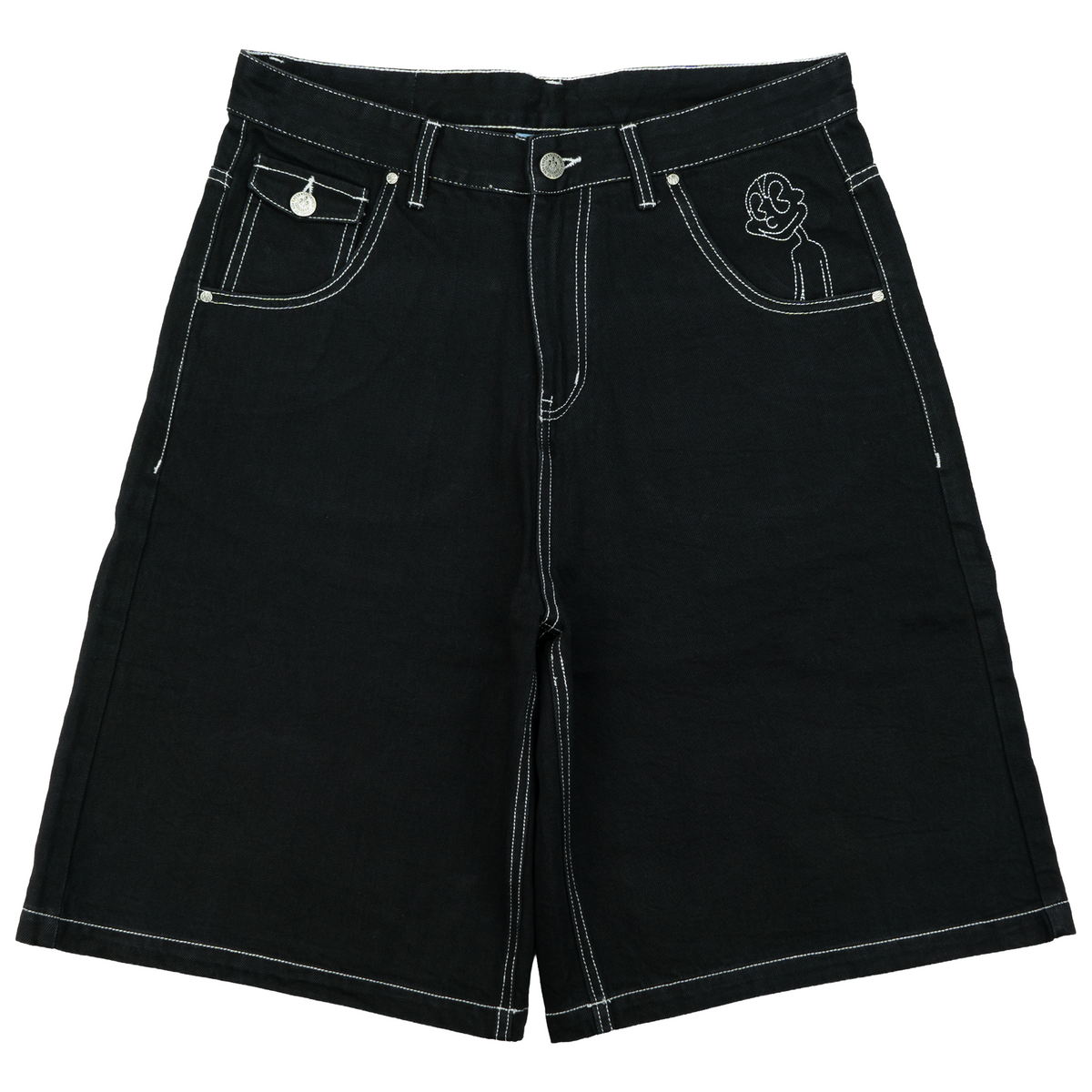 HAPPY BUDDHA JORTS (BLACK)