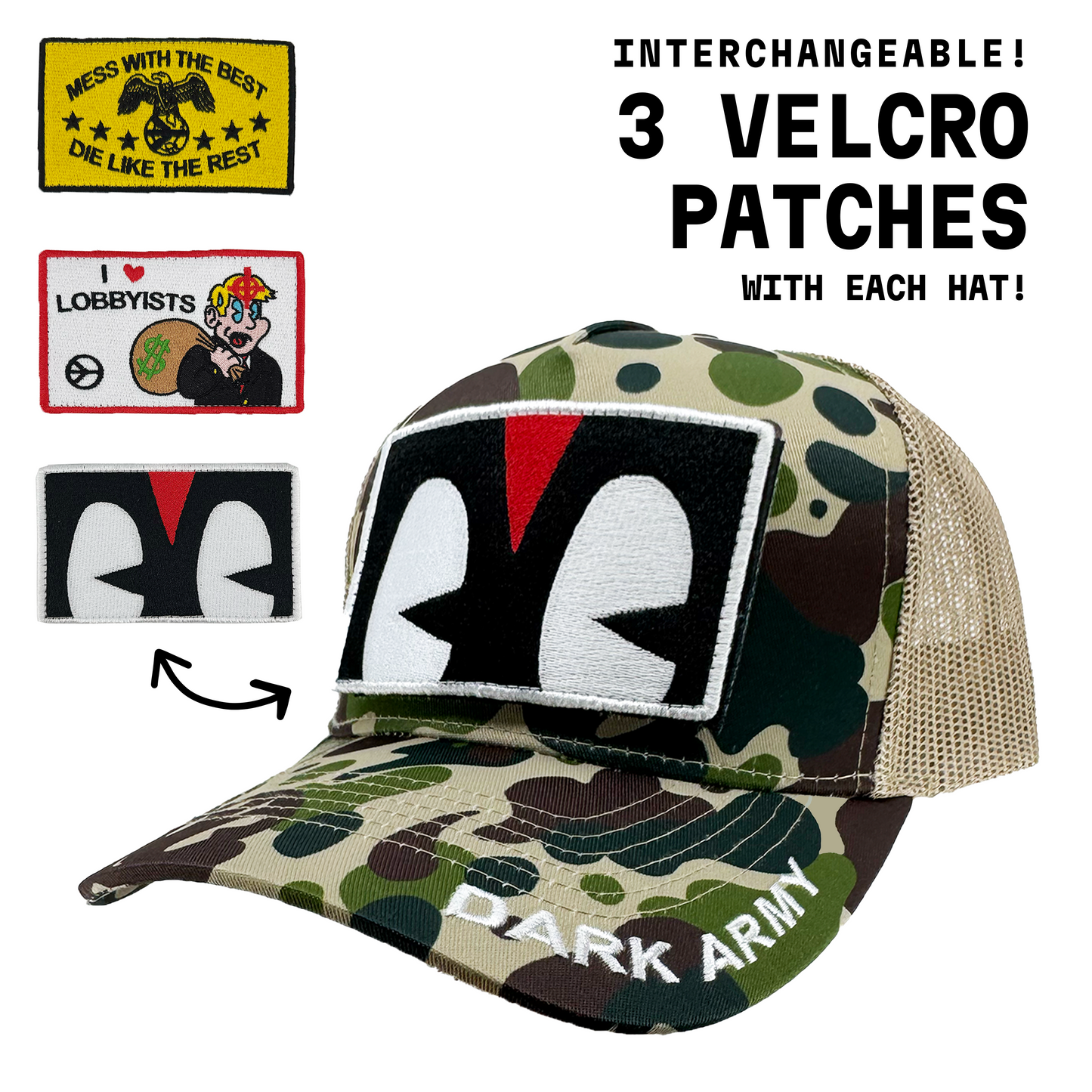 VELCRO PATCH TRUCKER HAT