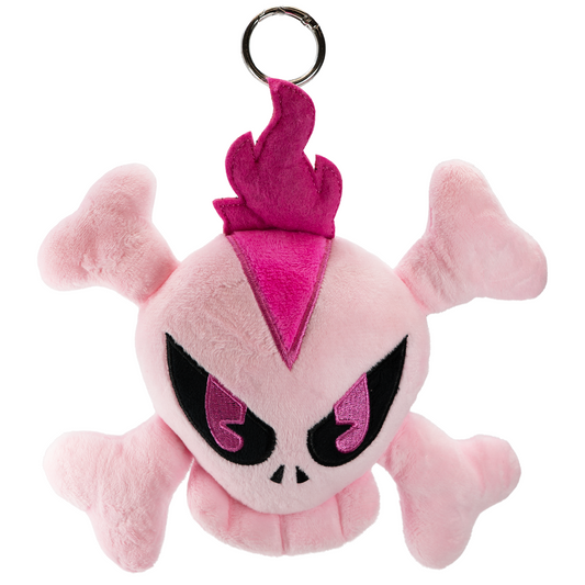 SKULL KEYCHAIN PLUSH (PINK)